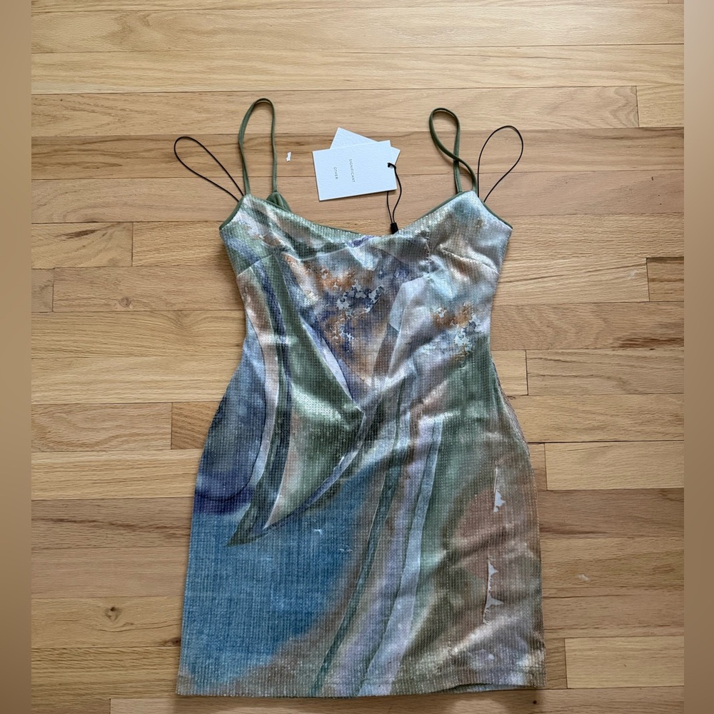 Significant Other Lucinda Mini Dress In Multi